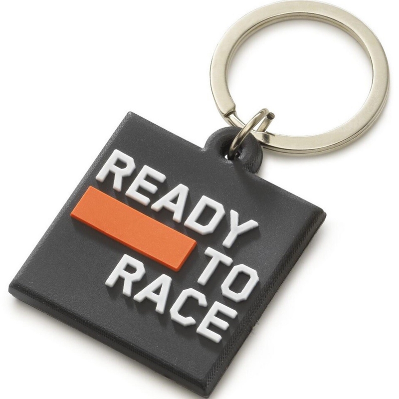 KTM guminis raktų pakabukas juodas