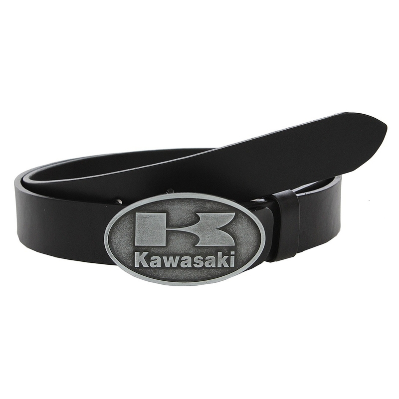 Odinis moto diržas su "Kawasaki" sagtimi