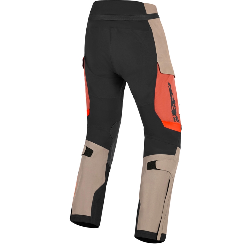 Alpinestars Halo PRO Drystar XF motociklo kelnės šviesiai rudos-tamsiai oranžinės-juodos