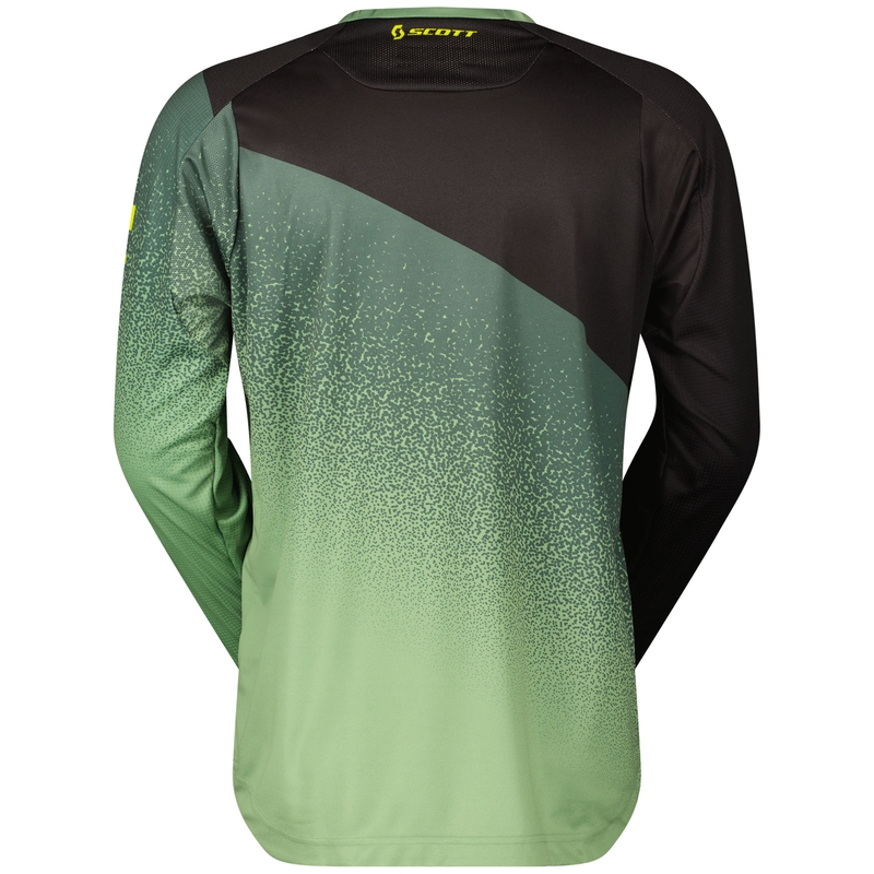 SCOTT 350 DIRT EVO motokroso marškinėliai juodi-žalia spalva