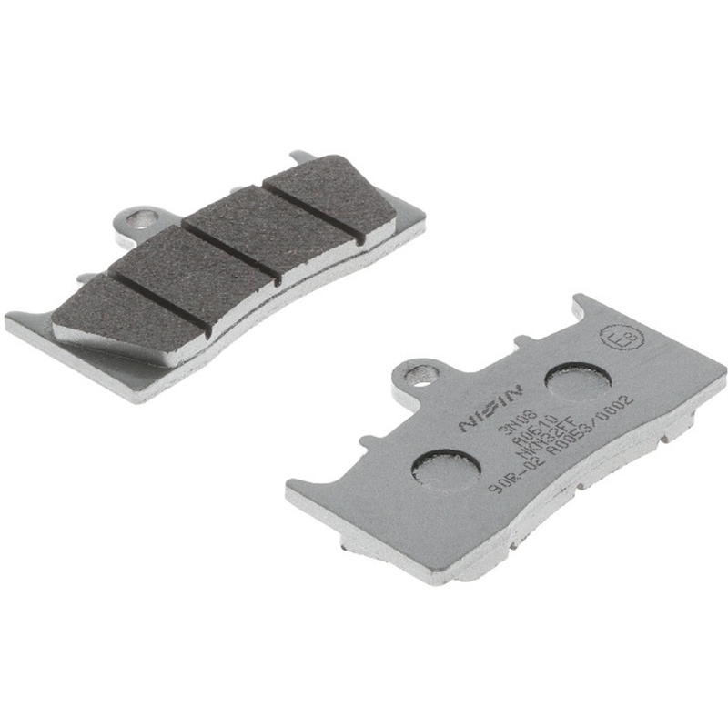 Stabdžių kaladėlės NISSIN pusiau metalinis mišinys 81x46x8 mm 2 vnt.