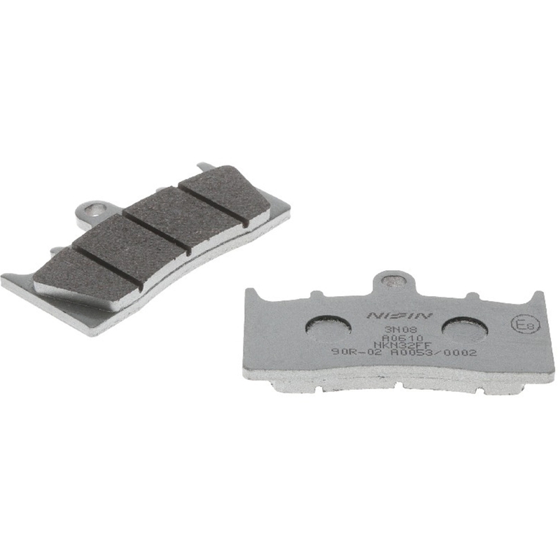 Stabdžių kaladėlės NISSIN pusiau metalinis mišinys 81x46x8 mm 2 vnt.
