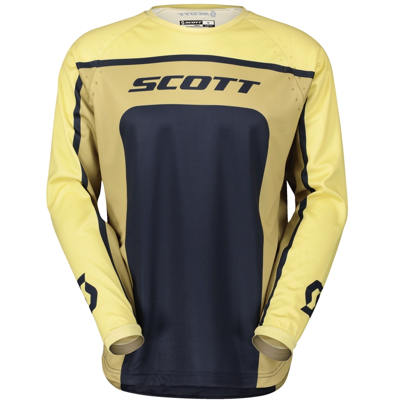 Motokroso marškinėliai SCOTT 350 TRACK EVO smėlio-mėlyni