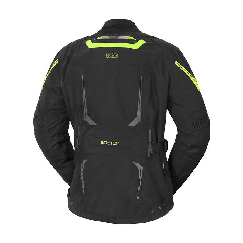 Dámská bunda na motorku iXS Montgomery černo-fluo žlutá