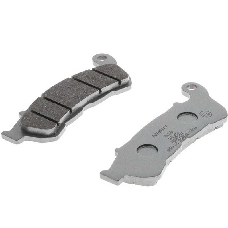 Stabdžių kaladėlės NISSIN pusiau metalinis mišinys 118x45,2x9,1 mm 2 vnt.