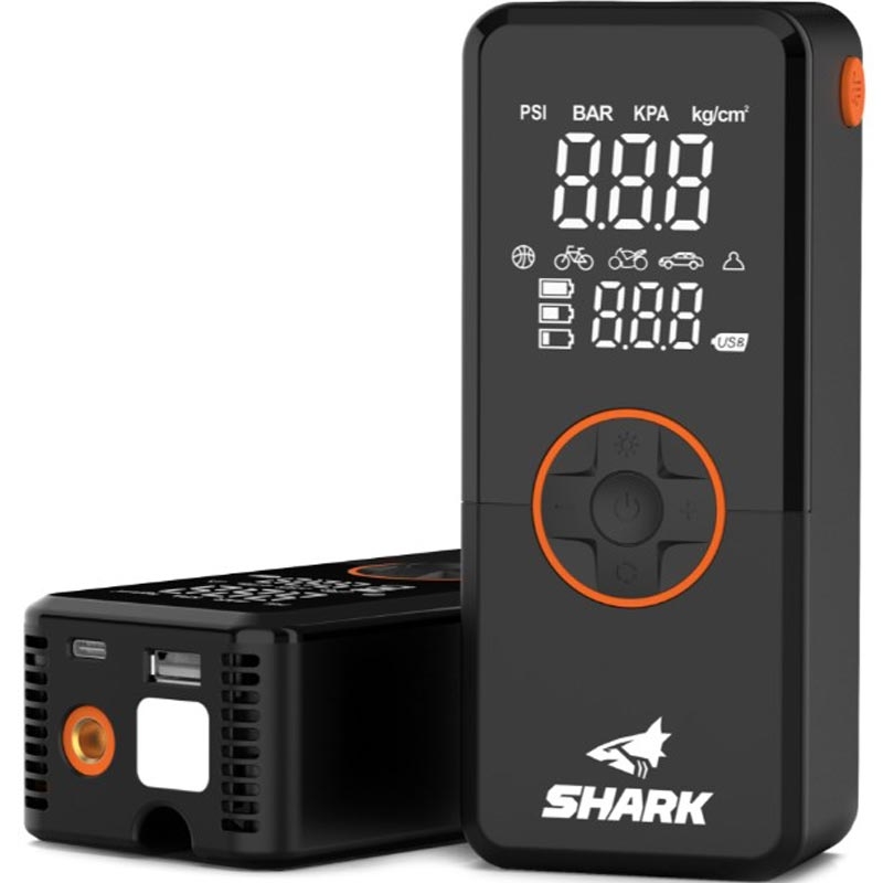 Akumuliatorinis kompresorius su išorine baterija SHARK BP-150, juodas