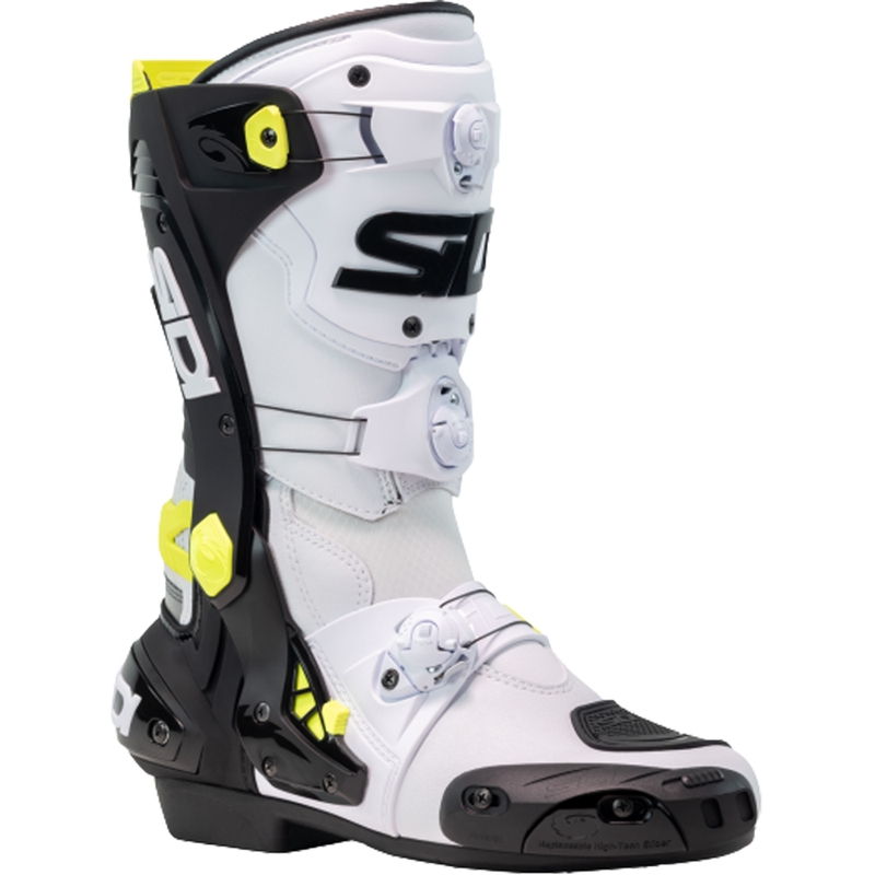 "SiDi Rex" baltai-juodai-gelsvi motociklininko batai