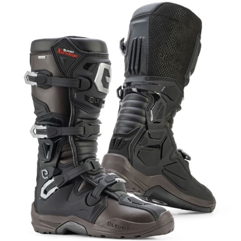 Eleveit X PRIVILEGE WP ENDURO juodai rudi motociklininko batai