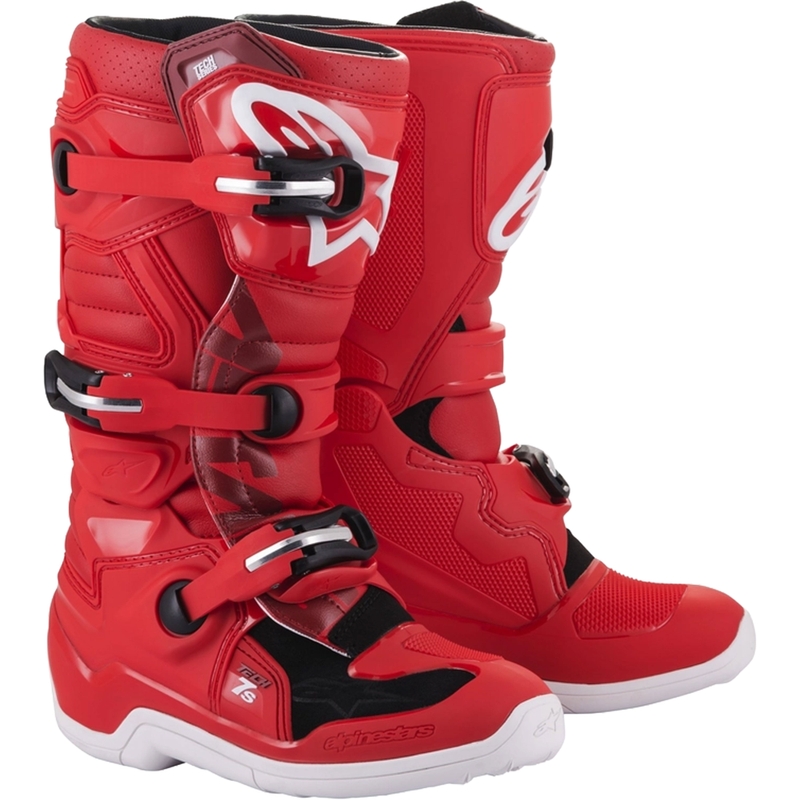 Vaikiški motociklininko batai Alpinestars Tech 7 S Red