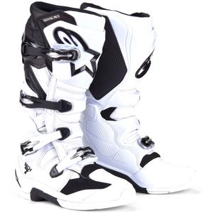 Alpinestars Tech 7 motociklininko batai juodai balti