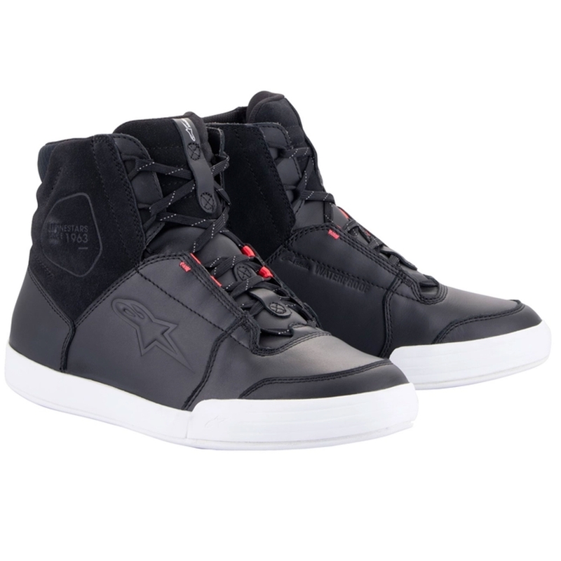 "Alpinestars" moterų "Stella Chrome Drystar" juodos, baltos ir rožinės spalvų motociklininkų batai