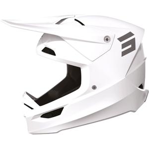 Motokroso šalmas Shot Furious Solid White