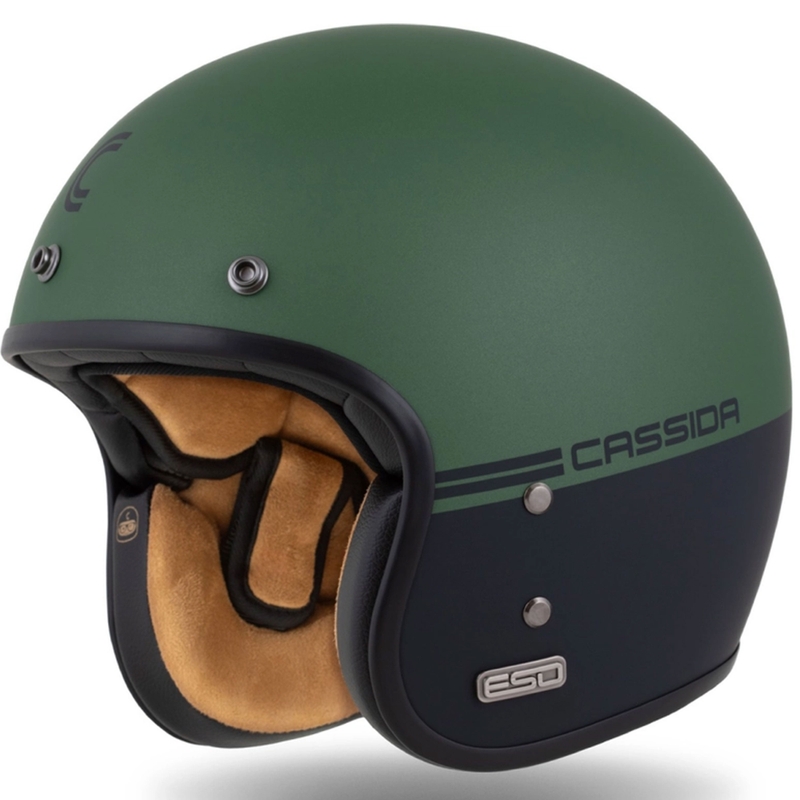 Atviras šalmas Cassida Ace Super Hooligan juodas matinis-metalinis žalias