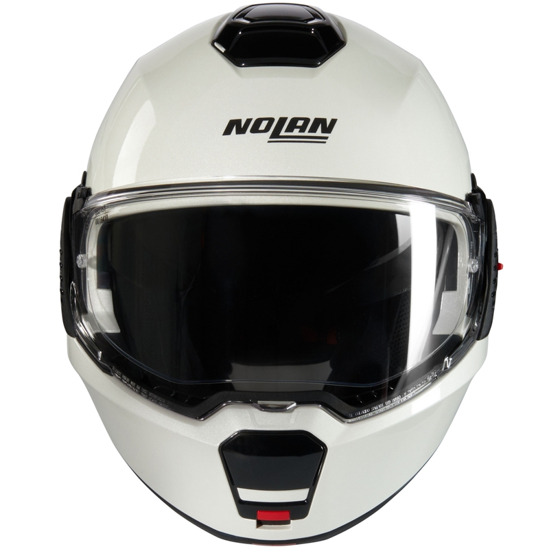 Atlenkiamas motociklo šalmas Nolan N120-1 Classico Nobile N-COM 320 baltas
