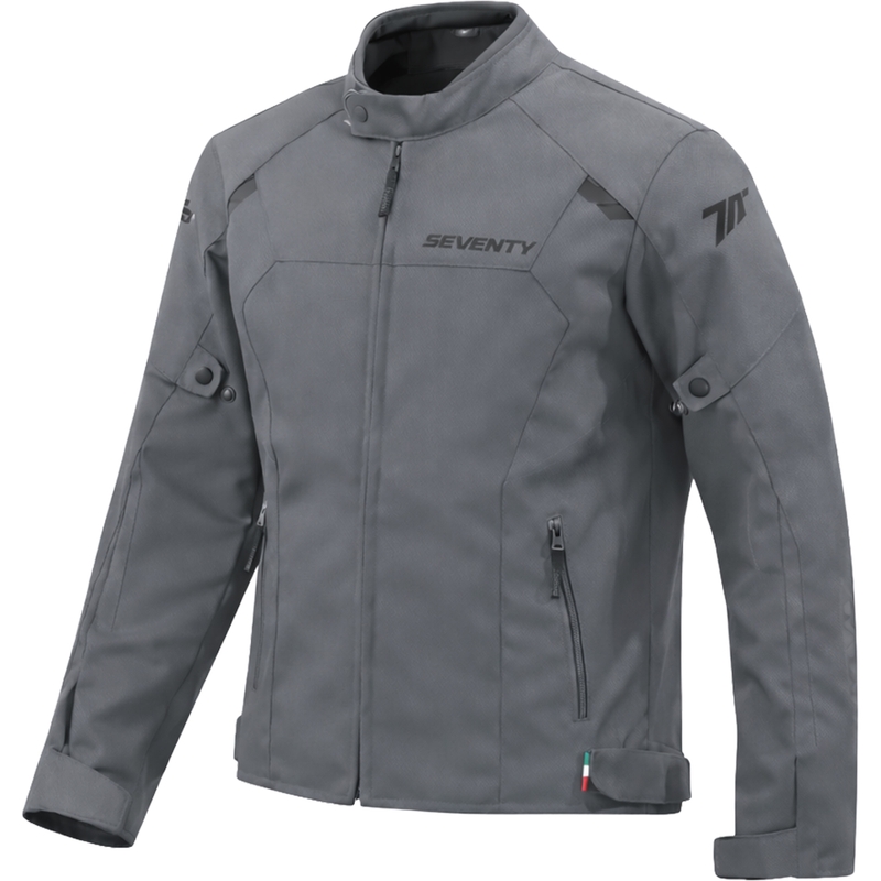 Moteriška motociklo striukė Seventy Degrees SD-JR67 Piston tamsiai pilka