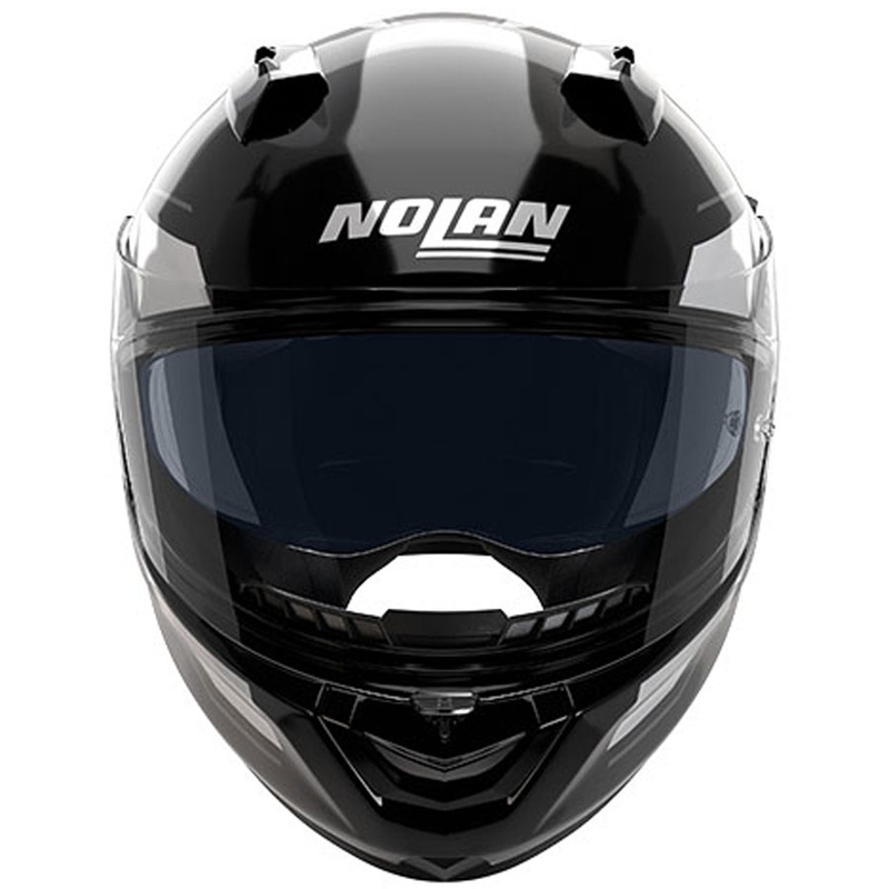 Uždaras motociklo šalmas Nolan N60-6 Sincrono 353 juoda-balta