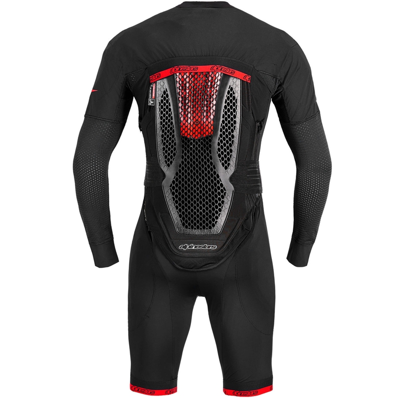 „Alpinestars TECH-AIR®10 V2“ oro pagalvių sistema, juoda-raudona-pilka