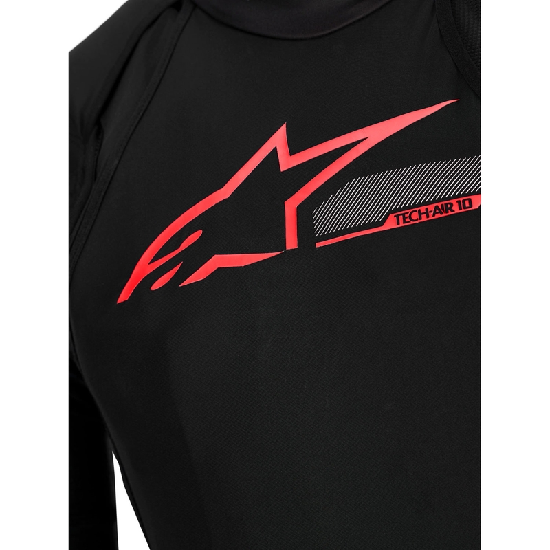 „Alpinestars TECH-AIR®10 V2“ oro pagalvių sistema, juoda-raudona-pilka