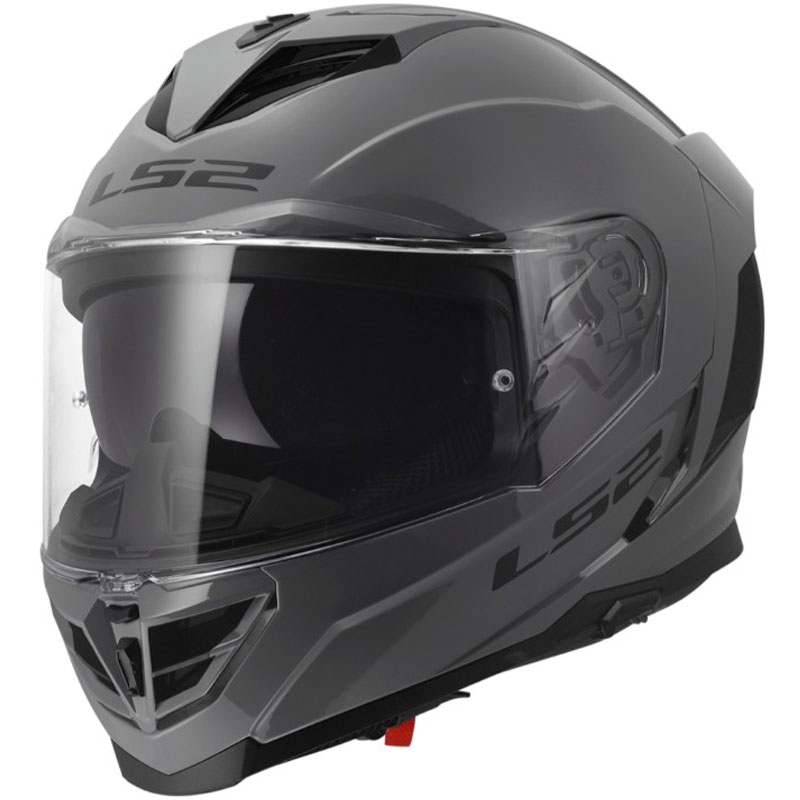 Pilnas motociklo šalmas LS2 FF818 Storm III Solid blizgiai pilkas