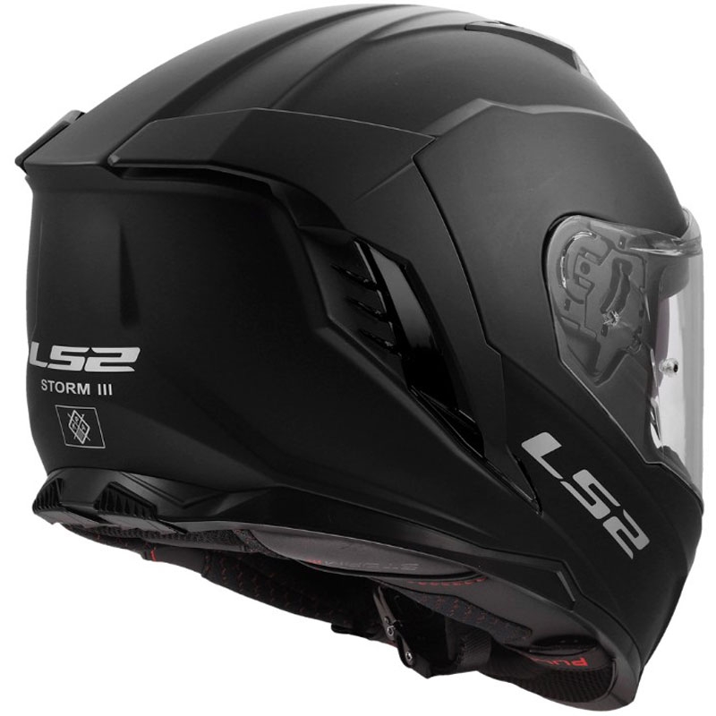 Uždaras motociklo šalmas LS2 FF818 Storm III, matinė juoda