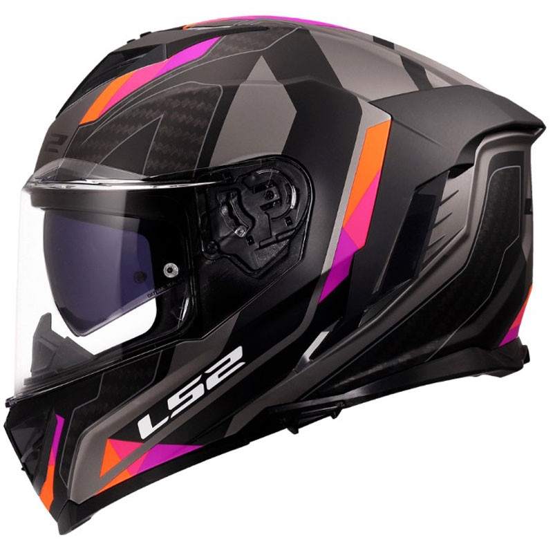 Uždaras motociklo šalmas LS2 FF818 Storm III Sports matinės violetinės spalvos