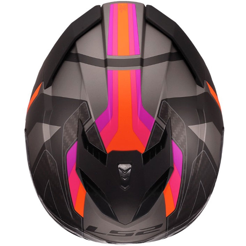 Uždaras motociklo šalmas LS2 FF818 Storm III Sports matinės violetinės spalvos