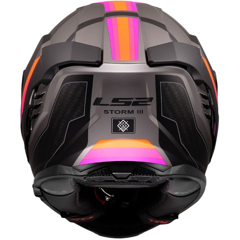 Uždaras motociklo šalmas LS2 FF818 Storm III Sports matinės violetinės spalvos