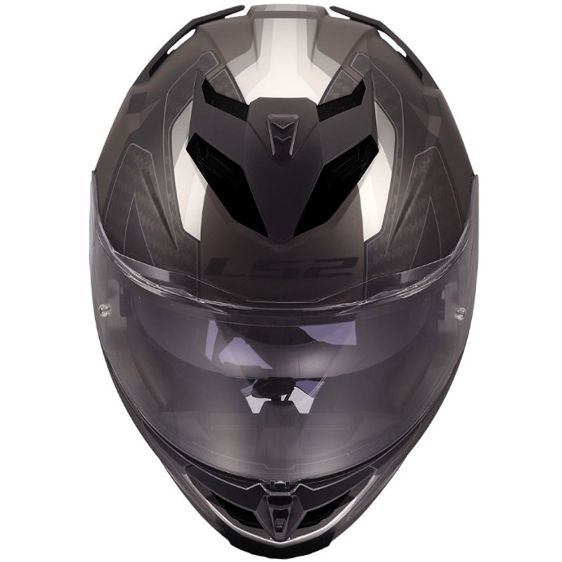 Uždaras motociklo šalmas LS2 FF818 Storm III Sports matinės juodos-pilkos spalvos