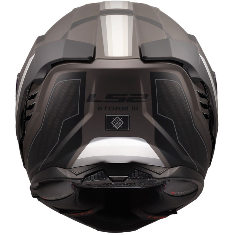 Uždaras motociklo šalmas LS2 FF818 Storm III Sports matinės juodos-pilkos spalvos