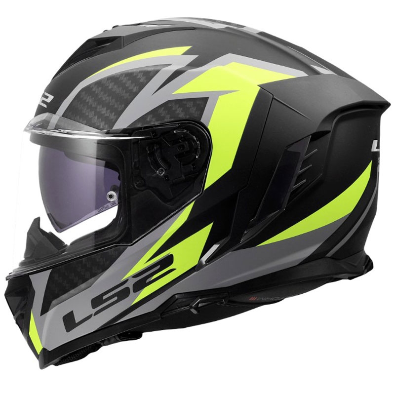 Uždaras motociklo šalmas LS2 FF818 Storm III Dynamo juodas-geltonas