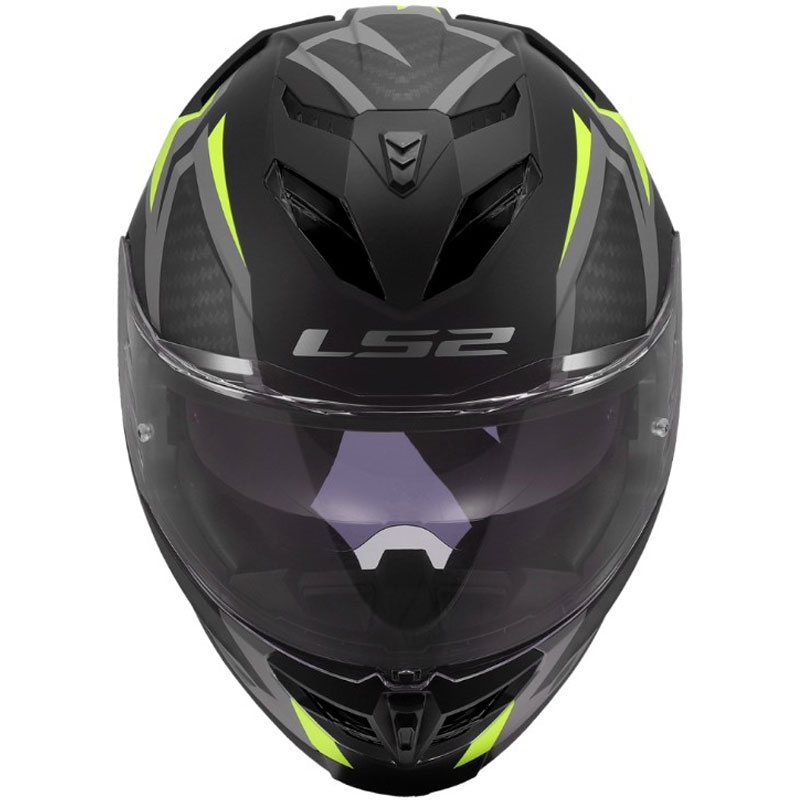 Uždaras motociklo šalmas LS2 FF818 Storm III Dynamo juodas-geltonas