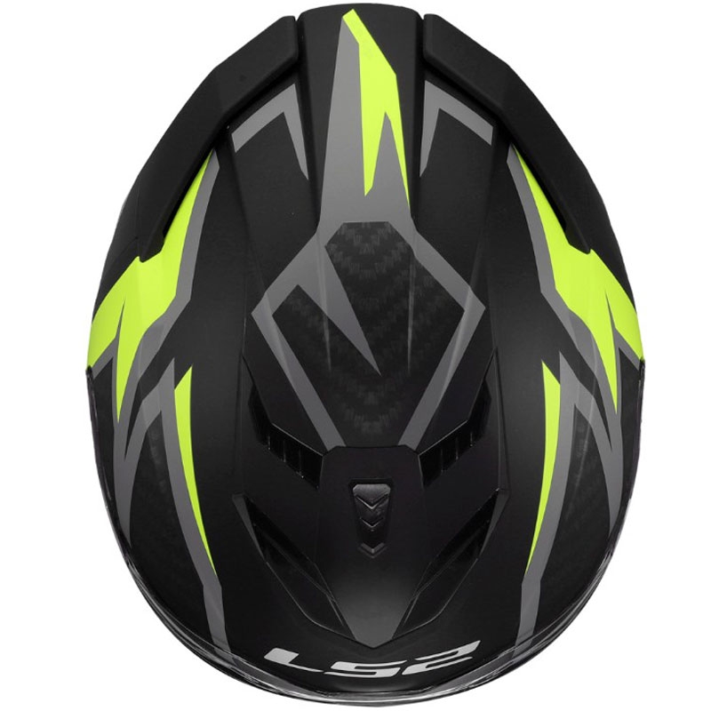 Uždaras motociklo šalmas LS2 FF818 Storm III Dynamo juodas-geltonas