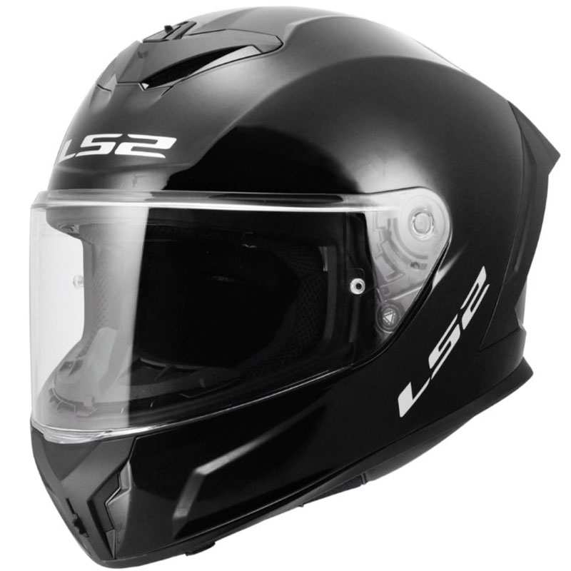 Uždaras motociklo šalmas LS2 FF820 Rapid III Solid blizgi juoda