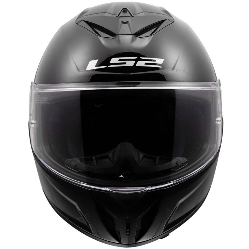 Uždaras motociklo šalmas LS2 FF820 Rapid III Solid blizgi juoda
