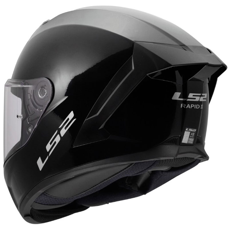 Uždaras motociklo šalmas LS2 FF820 Rapid III Solid blizgi juoda