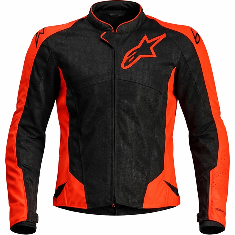 Alpinestars Viper Air V4 fluo raudona/juoda motociklininko striukė