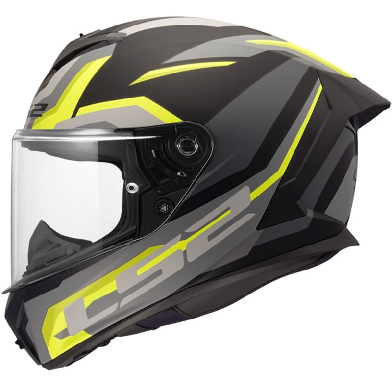 LS2 FF820 Rapid III Hyper uždaras motociklo šalmas matinė juoda-geltona