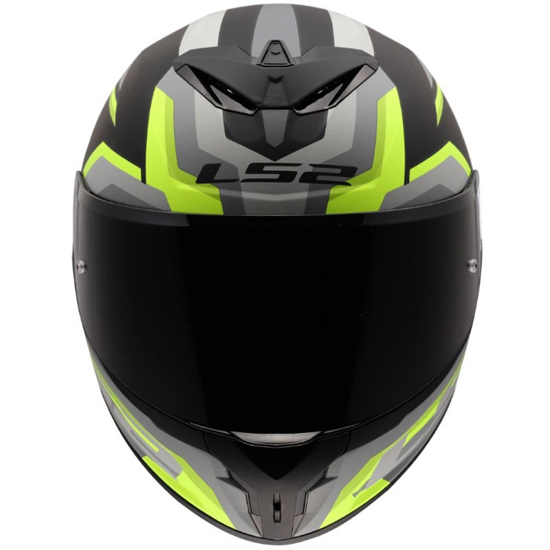 LS2 FF820 Rapid III Hyper uždaras motociklo šalmas matinė juoda-geltona