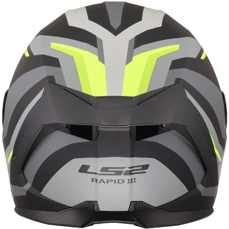 LS2 FF820 Rapid III Hyper uždaras motociklo šalmas matinė juoda-geltona