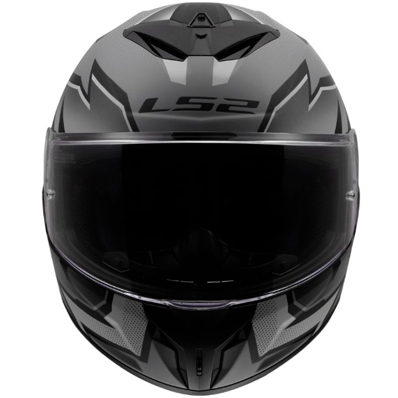 Uždaras motociklo šalmas LS2 FF820 Rapid III Xtrem matinės juodos-pilkos spalvos