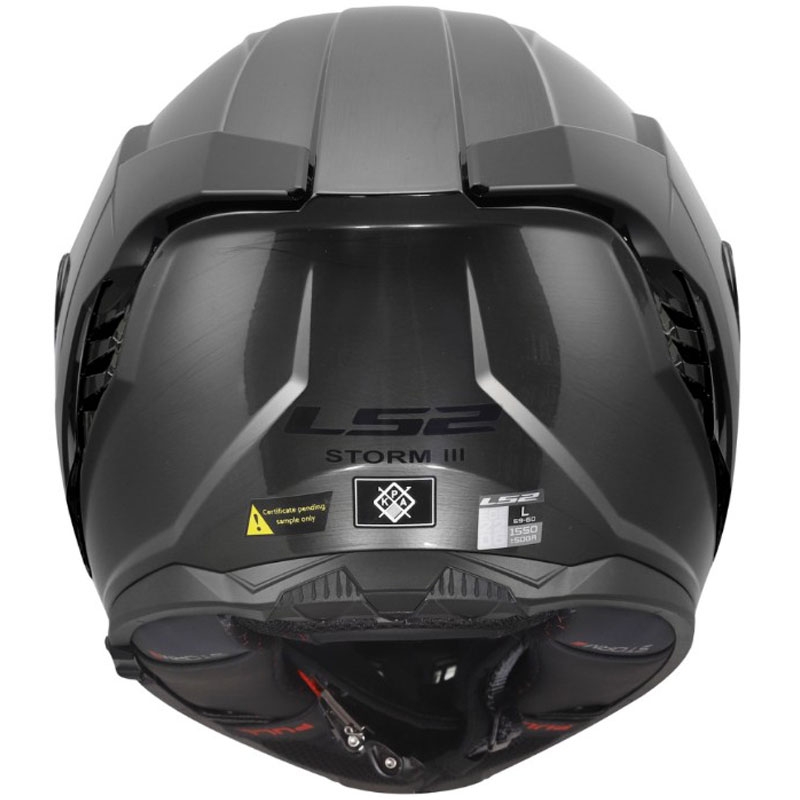 Uždaras motociklo šalmas LS2 FF818 Storm III Jeans titano spalvos