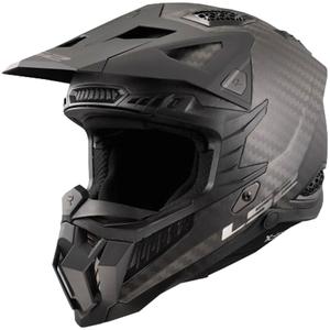 Motokroso šalmas LS2 MX703 C X-FORCE CARBON matinės juodos spalvos