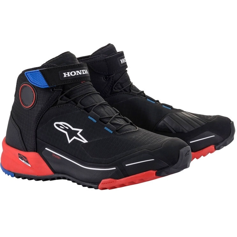"Alpinestars CR-X Drystar Honda Collection" juodai-raudonai-mėlyni motociklininko batai
