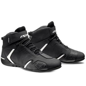 Motociklininko batai IXON Gambler WP juodai balti
