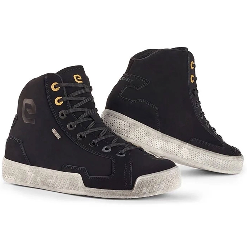 Eleveit ANTIBES WP FULL LEATHER motociklininko batai juodi