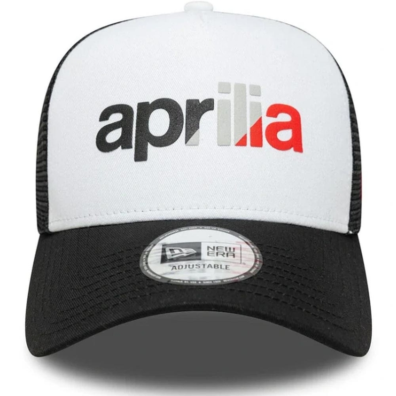 Aprilia 9forty Be A Racer kepuraitė su logotipu juoda-balta