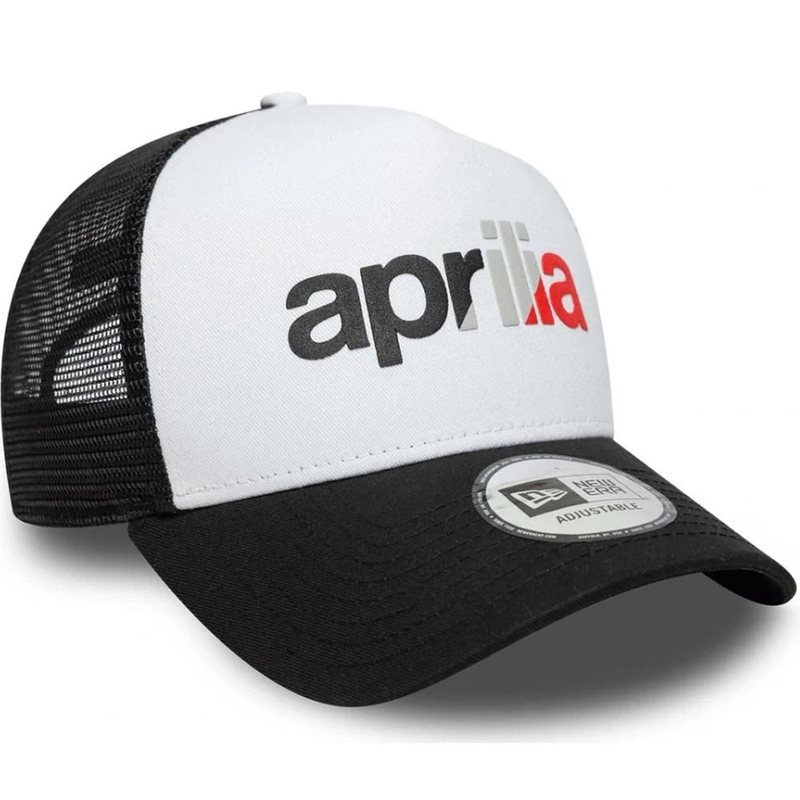 Aprilia 9forty Be A Racer kepuraitė su logotipu juoda-balta