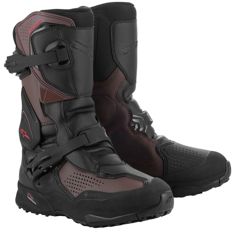 Alpinestars XT-8 GORE-TEX juodos ir rudos spalvos motociklininko batai