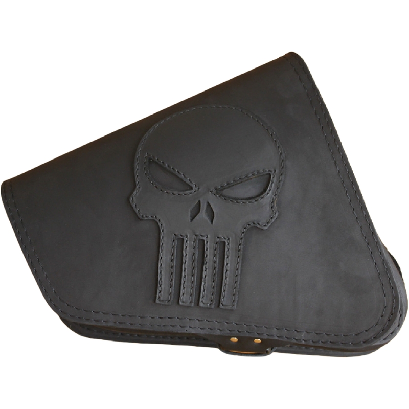 Odinis motociklo krepšys RSA S571 Punisher HD Sportster juodas