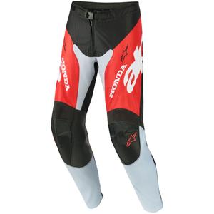 Alpinestars Racer Veil Honda krosinės kelnės juodos-pilkos-raudonos-geltonos